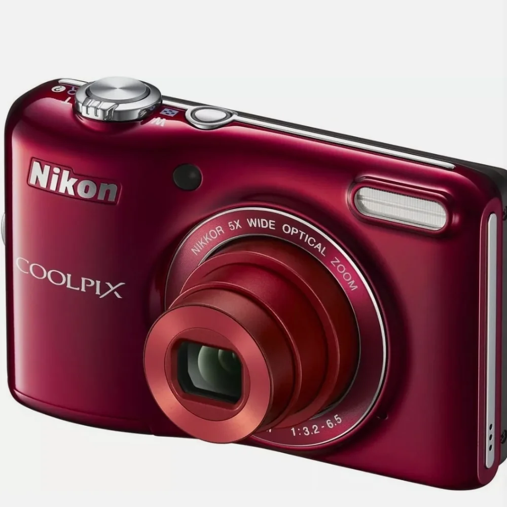 Nikon NON-FUNCTIONAL Red COOLPIX L28 20.1 MP Digital Camera 5x Zoom Lens - Picture 9 of 11
